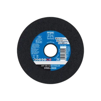 Flat Cut-Off Wheel 5" EHT 125mm 1.6mm Inox Pferd 61341122