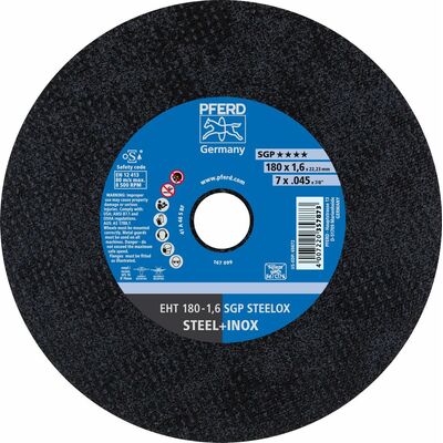 Flat Cut-Off Wheel 7'' EHT 180mm x 1.6mm Inox Ultra Thin Pferd 61343122