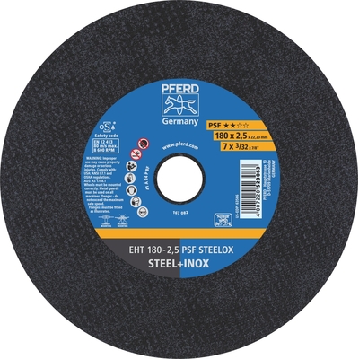 Flat Cut-Off Wheel Gp Eht 180-2.5 Psf Steel/Inox Pferd 61726122