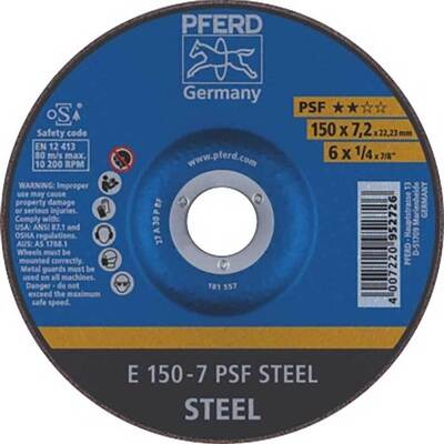 Grinding Wheel GP Depressed Centre PSF Steel 150mm Pferd 62015628