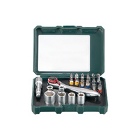 Bit Box & Ratchet Set 26 Piece Metabo 626701000 