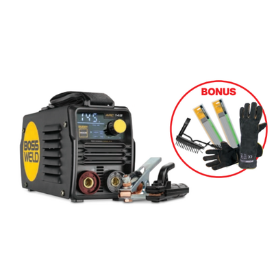 Buddy Arc 145 240V 10A MMA Pulse / DC TIF TIG Welder Package Bossweld 633145BONUS