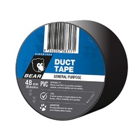 Duct Tape Black Bear PVC 48mm x 30 Metres Norton 63642583589