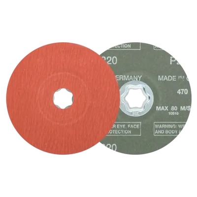 COMBICLICK Aluminium Oxide Fibre Disc CC-FS 125 A-COOL 220 125 mm Pferd 64191122-25 Pack OF 25