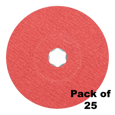 Combiclick Ceramic Fibre Disc 5''CC-FS 125 CO-COOL 120g Pferd 64193112-25 Pack of 25