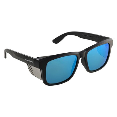 Safety Glasses Frontside Polarised Blue Revo Lens With Black Frame 6514 651_BK3