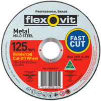 Cut-Off Wheel Fast Cut Mild Steel 125 x 2.5 x 22.23mm Type 41 AO FlexOvit 66252841561