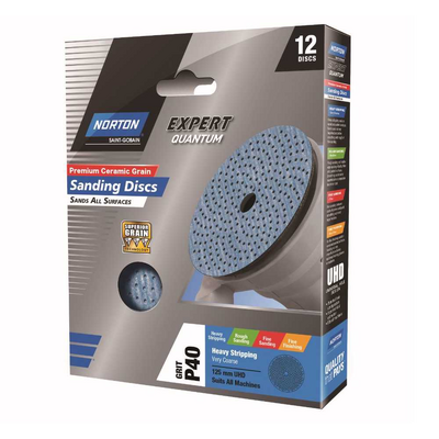 Sanding Disc 125mm x MH 12PK V/CRSE P40 66261113984 Pkt : 12