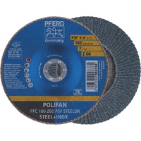 Polifan Flap Disc 180mm 7" 60G GP Inox Zirconia 67766185