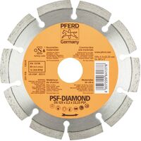 Diamond Cut-Off Wheel Segmented Type General Purpose DS125 X 1.6 X 22.23 PSF Pfred 68300045 - Pack of 1