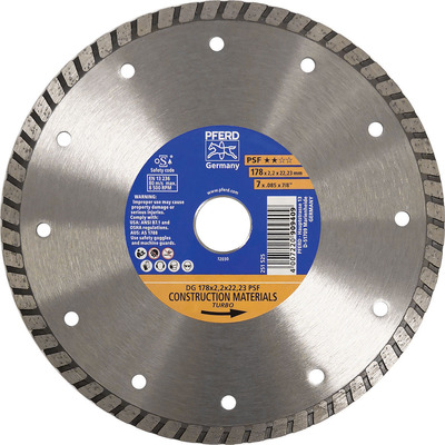 Diamond Cut Off Wheel Gp Turbo Type Dg 178 X 2.2 X 22.23 Psf Pferd 68300048