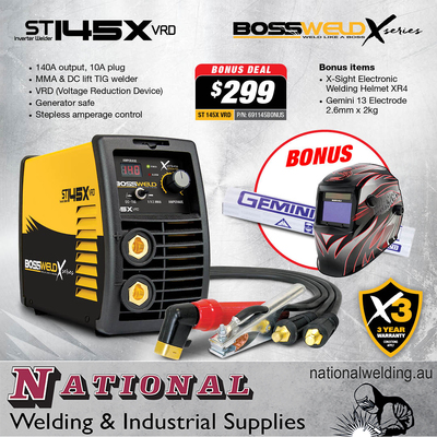 MMA And Dc Lift TIG Welder X-Series ST 145X VRD 691145BONUS