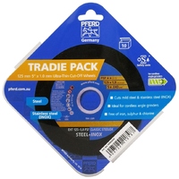 Cut-Off Wheel 125mm Ultra Thin Classic Steelox Tradie Pack General Purpose Pferd 69902634 Pkt : 10