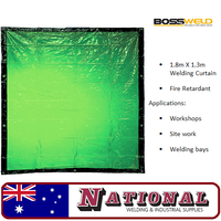 Welding Curtain / Screen 1.8 Metres X 1.3 Metres Green 700101