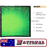 Welding Curtain / Screen 1.8 Metres X 2.0 Metres Green 700102