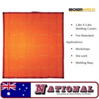 Welding Curtain / Screen 1.8 Metres X 3.4 Metres Orange 700110