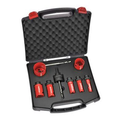 Quick Change Hole Saw Kit Saber 16-50mm 9 Piece S2 8070-S2