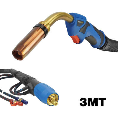 Binzel 501 Style Water Cooled Mig Torch 3 Metres Bossweld 92.ER.501.3