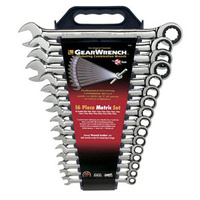 GEARWRENCH 16pc Ratchet Set Metric
