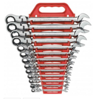 Flexible Combination Ratcheting Wrench Set 13 Piece 9702D