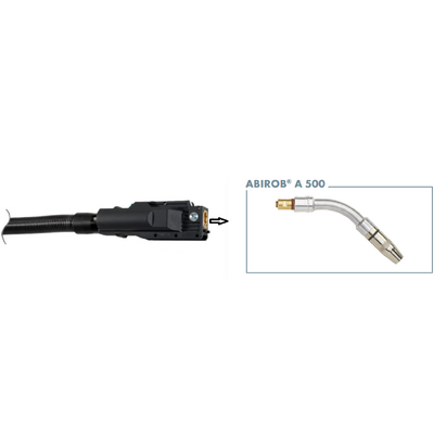 Robotic Air Cooled MIG/MAG Welding Torch 22° Abirob A 500 Neck Binzel 980.1013.1