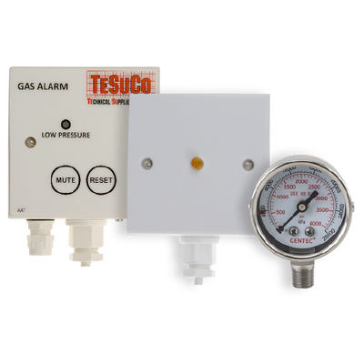 Single Channel Alarm Panel Audible and Visual With 1 x 1000 kPa Contact Gauge AAT1100