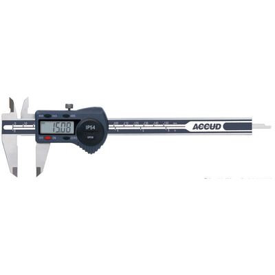 150mm Dual Scale Digital IP54 Caliper Accud AC-111-006-11