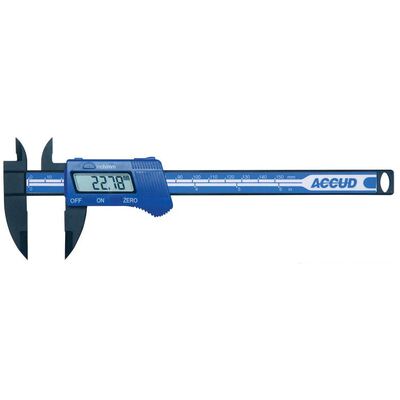 150mm Plastic Digital Caliper Accud AC-117-006-11