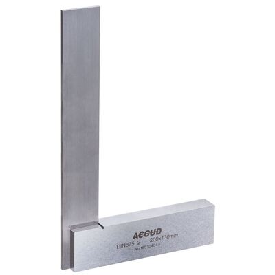 Wide Base Machinist Square 200mm Accud AC-845-008-02