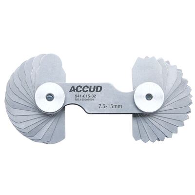 7.5-15mm Radius Gauge Accud AC-941-015-32
