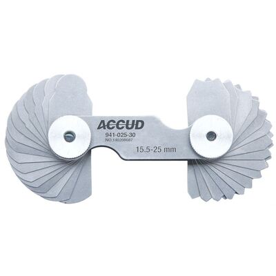 15.5-25mm Radius Gauge Accud AC-941-025-30