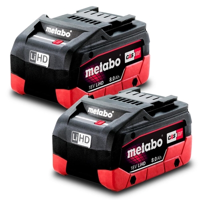 18V 8.0Ah LiHD Battery Pack of 2 Metabo AU32102800