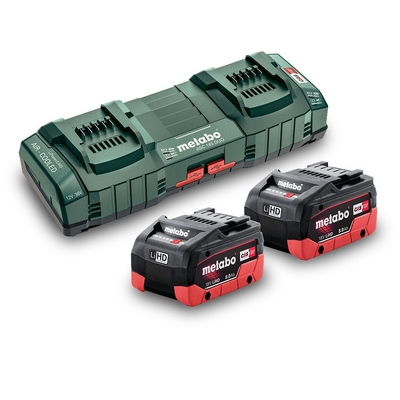 18V 8.0 LiHD Cordless Battery & Charger Duo Kit Metabo AU62749808