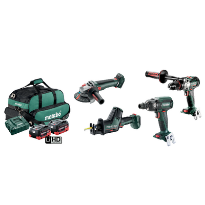 Brushless 4 Piece Cordless 18 V Battery Combo Kit Metabo MET18BL4SB2HD5.5EU AU68403150