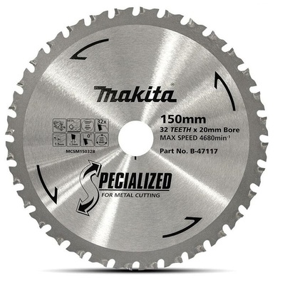 Metal Tct Saw Blade 150mm X 20 X 32T Makita B-47117