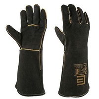 Welders Gloves Black And Golden 404mm Long Elliotts BGFLW16