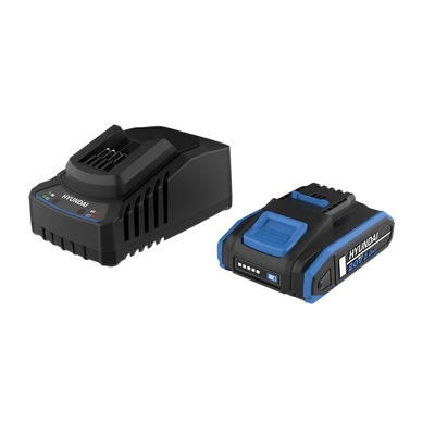 20V 2.0Ah Li-ion Battery & Charger Kit - Fast Changing, Compact, Reliable Hyundai BI20-2/C20-2