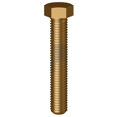 Brass Finish Hex Set Screw Metric Hobson