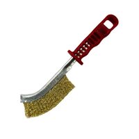 Brass Coated Steel Scratch Brush Josco BSBS