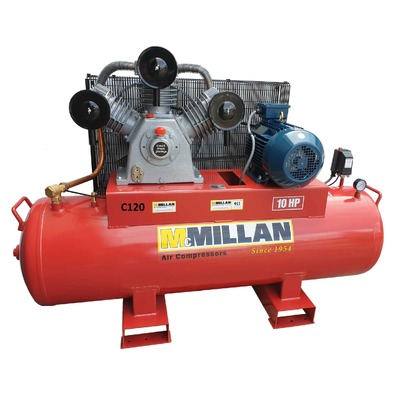 C Series 415V Air Compressor 10HP 3 Cylinder 1,030LPM / 36.4CFM C120