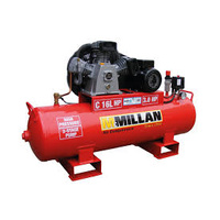 Air Compressor C-HP Series 2 Stage High Pressure Pump 3 HP/240 Volt 125 Litres Tank Mcmillan C16L-HP