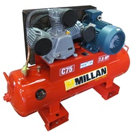 Air Compressor C-Series 415V 7.5 HP 155 Litre Tank Mcmillan C75