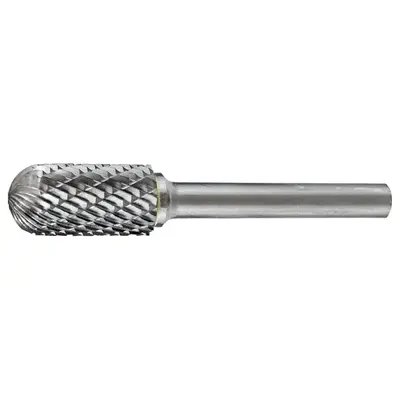 Carbide Burr Cylindrical Radius End 1/4" X 1/2" Head 1/8" Shank  DC Holemaker CB-SC51