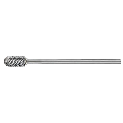 Carbide Burr Extended Cylindrical Radius End 1/2" X 1" Head 1/4" X 6" Shank DC (CB-SC5L6)
