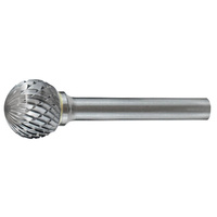 Carbide Burr Ball Shape 1/4" Diameter 1/4" Shank DC Holemaker CB-SD1