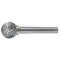 Carbide Burr Ball Shape 1/2" Diameter 1/4" Shank DC Holemaker CB-SD5