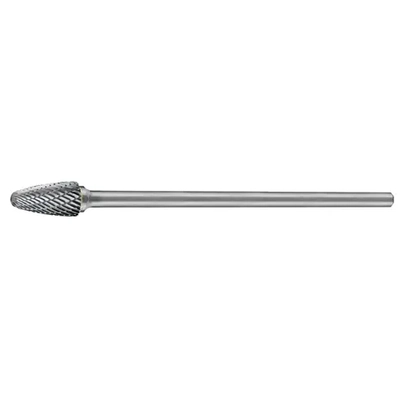 Carbide Burr, Tree Shape Radius End, 3/8" x 3/4" Head, 1/4" x 6" Extended Shank DC Holemaker CB-SF3L6