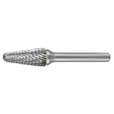 Carbide Burr Tapered Radius End 5/16" X 7/8" Head 1/4" Shank DC CB-SL2