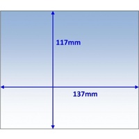 Clear Outer Lens 137 x 117mm Suits Weldclass Promax 500 CL-05324 PKT:10