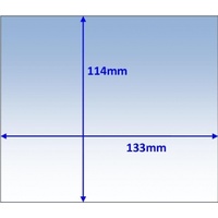 Outer Clear Lens 133x114mm Suits Promax 300/Platinum 600/Lincoln Viking 3350 CL133114 Pkt:10